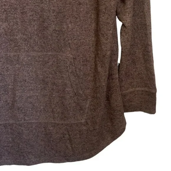 Torrid Size 3 Brown Hooded Oversized Pullover Knit Ling Sleeved Hoody - Picture 5 of 13